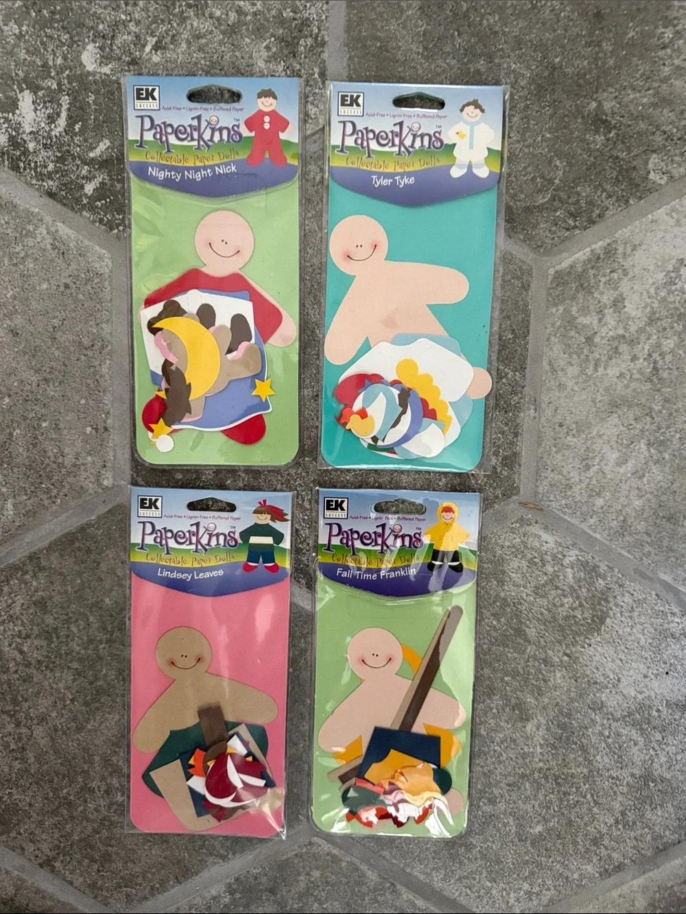 Lot of 18 Paperkins Craft Kit Sets Assorted Paper Dress-Up Figures Paper Dolls